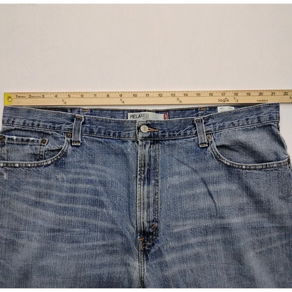 Levis 559 Jeans Mens 42x30 Blue Relaxed Straight Wide Leg Denim Vintage Y2K
